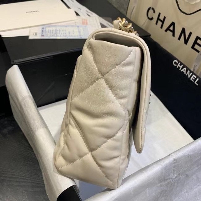 chanel 19 large flap bag AS1162 Beige