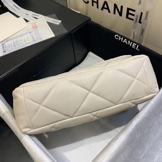 chanel 19 large flap bag AS1161 Beige
