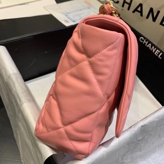 chanel 19 large flap bag AS1161 pink