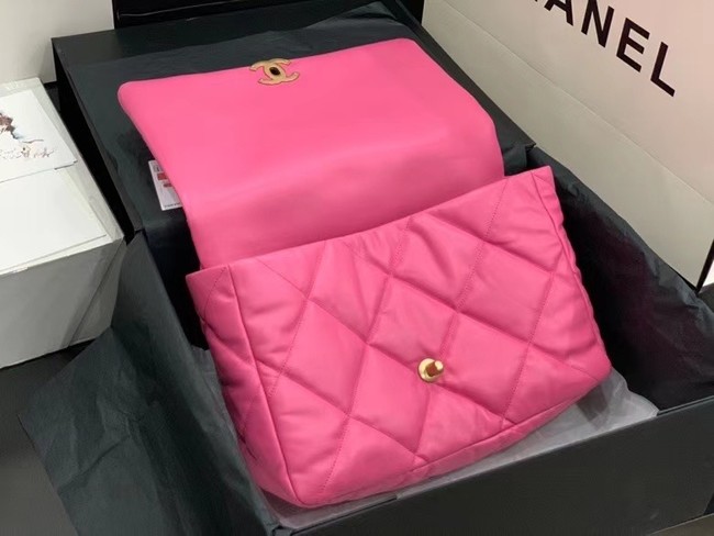 chanel 19 large flap bag AS1161 rose