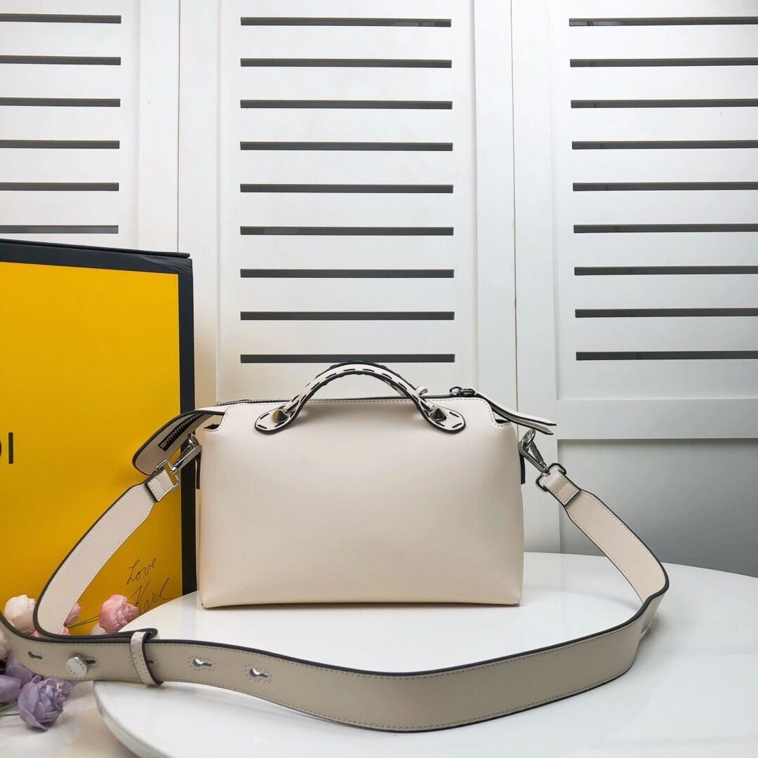 FENDI MEDIUM BY THE WAY leather Boston bag 8BL146A beige