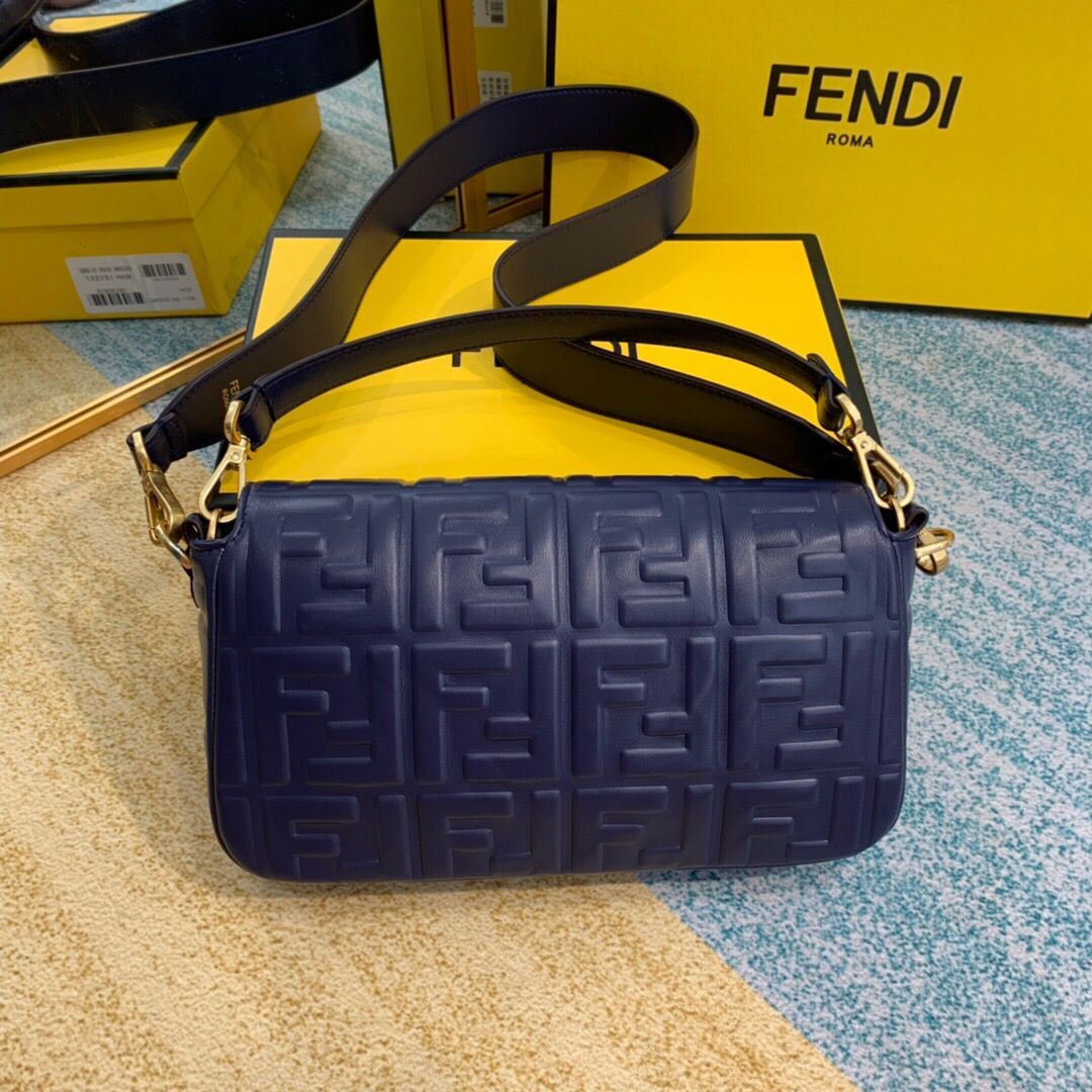  FENDI BAGUETTE Mini Shoulder Bag 8BS017 dark blue