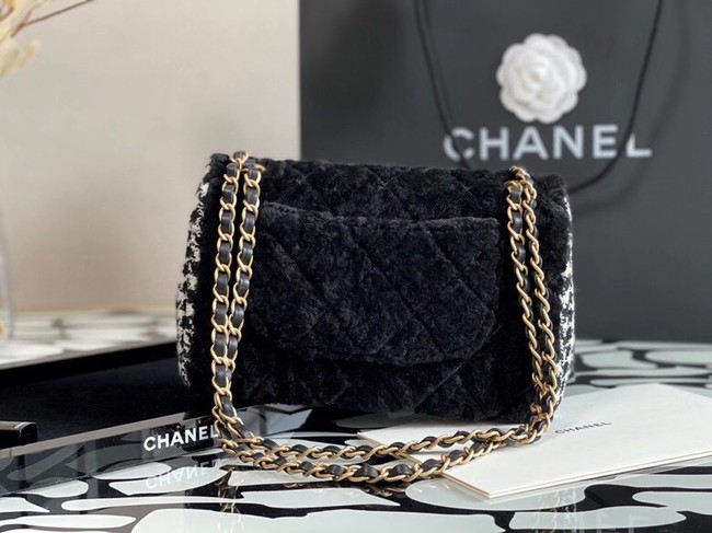 Chanel classic handbag Tweed & Gold-Tone Metal A01112-4