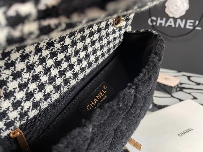 Chanel classic handbag Tweed & Gold-Tone Metal A01112-4