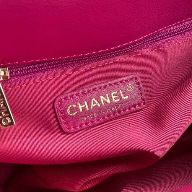 Chanel flap bag Lambskin & Gold-Tone Metal AS2299 rose