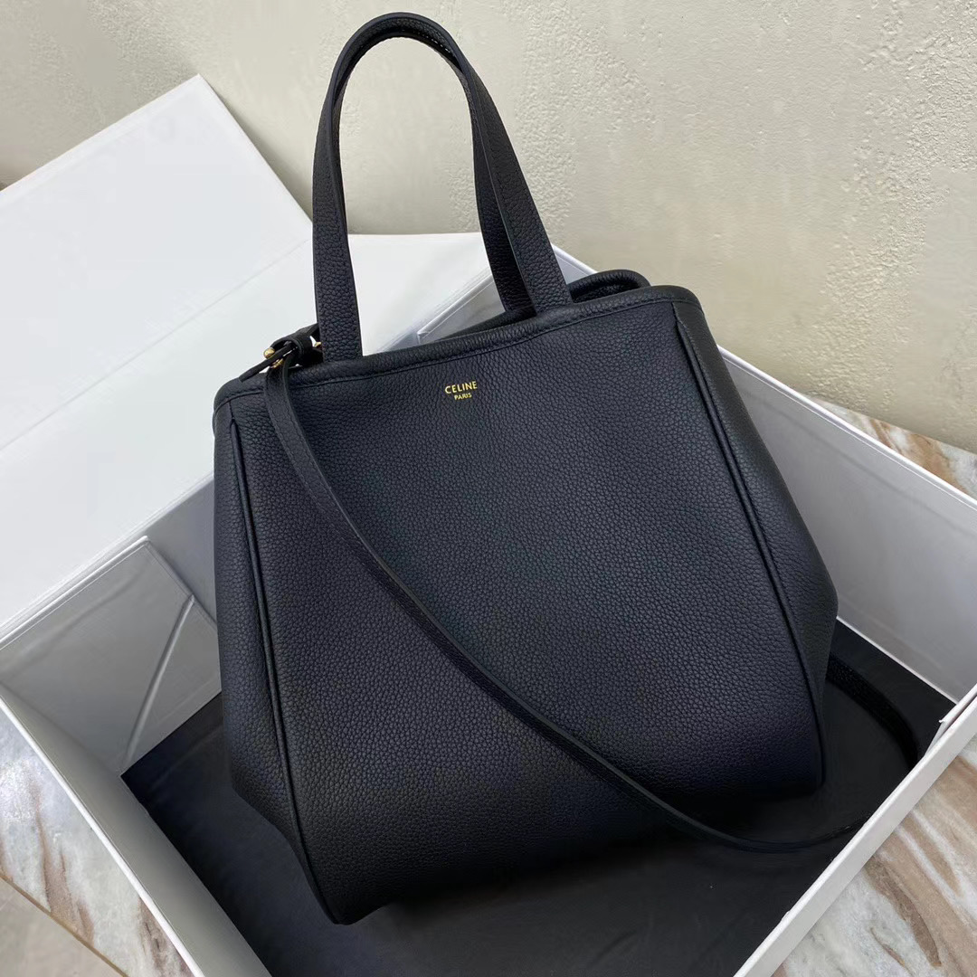 Celine LARGE SOFT BAG IN SUPPLE GRAINED CALFSKIN 55825 black