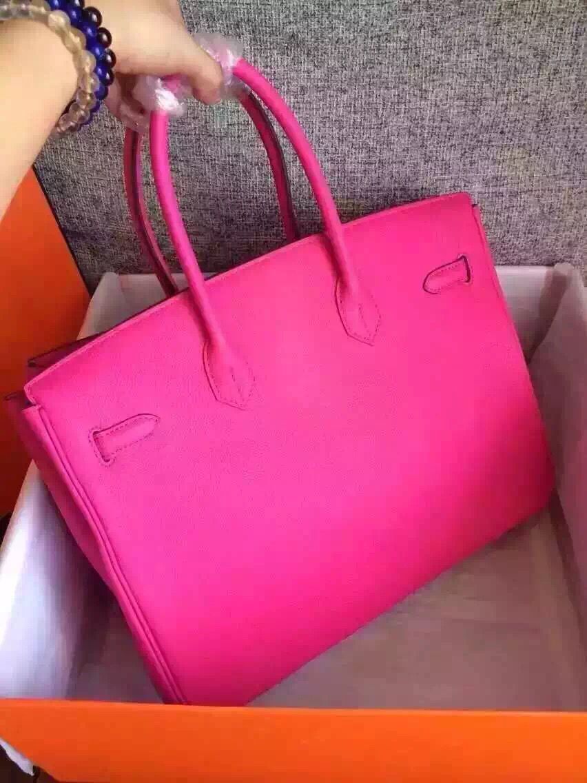 Hermes Birkin Bag Original Togo Leather 17825 Rose