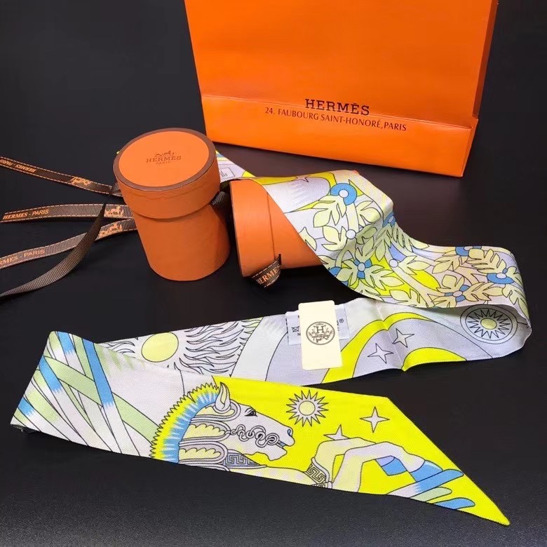 Hermes Twilly Small silk scarf H06349