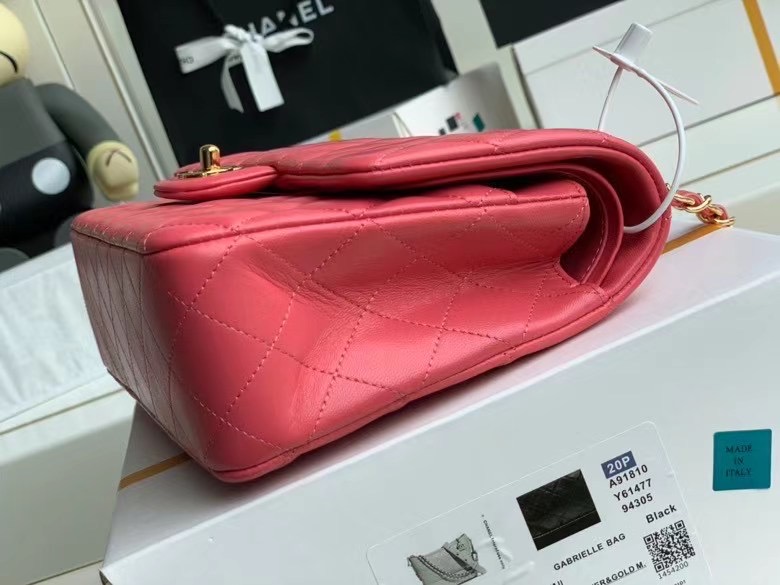 Chanel Flap Shoulder Bag Original Sheepskin leather A1112 pink