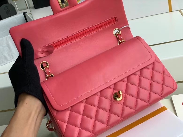 Chanel Flap Shoulder Bag Original Sheepskin leather A1112 pink