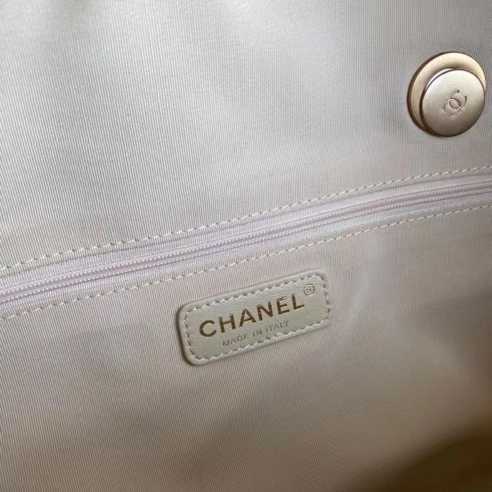 Chanel Original Sheepskin Leather Travel Bag Black AS2223 whte