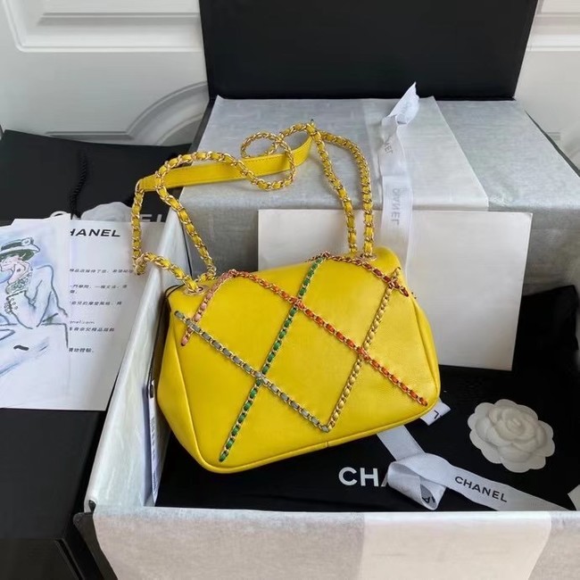 Chanel flap bag AS2382 yellow & Multicolor