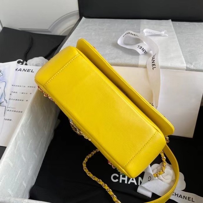 Chanel flap bag AS2383 yellow & Multicolor