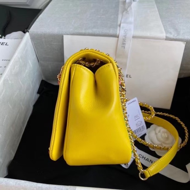 Chanel flap bag AS2382 yellow & Multicolor