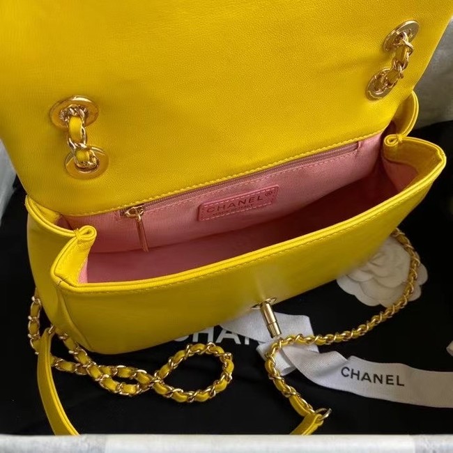 Chanel flap bag AS2383 yellow & Multicolor