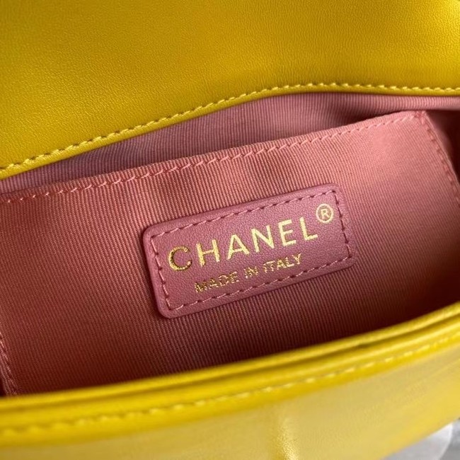 Chanel flap bag AS2382 yellow & Multicolor