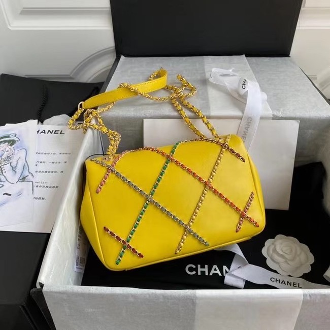 Chanel flap bag AS2383 yellow & Multicolor