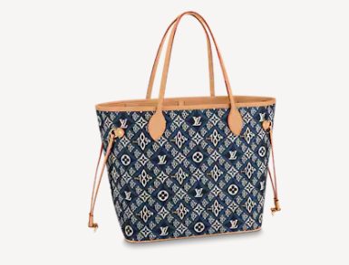 Louis vuitton SINCE 1854 NEVERFULL MM M57484 blue