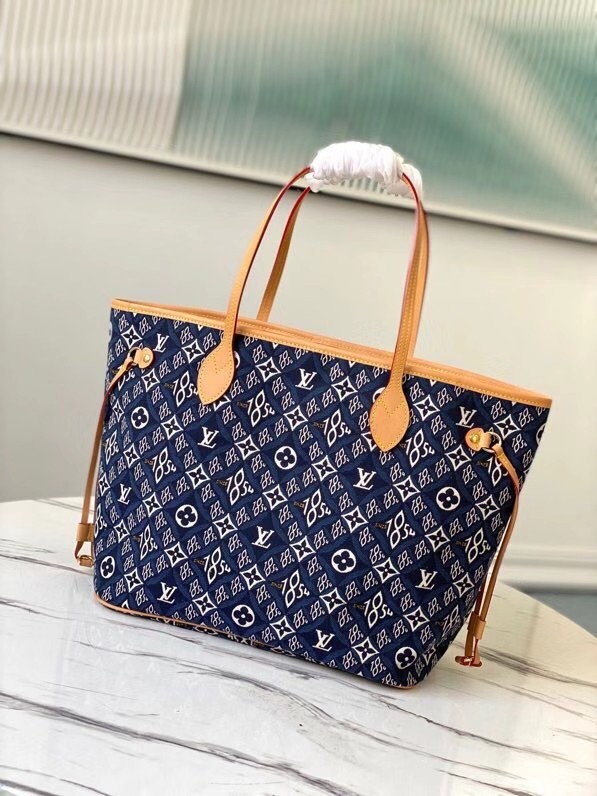 Louis vuitton SINCE 1854 NEVERFULL MM M57484 blue