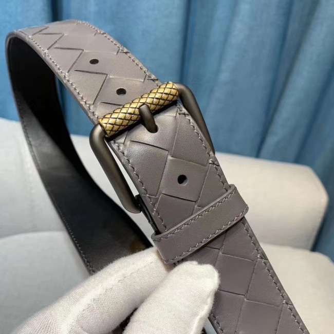 Bottega Veneta Intrecciato Nappa Belt 5567 gray