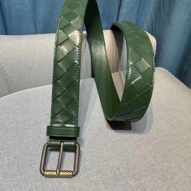 Bottega Veneta Intrecciato Nappa Belt 5567 green