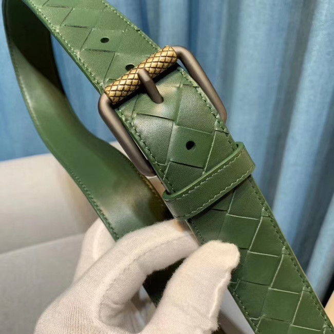 Bottega Veneta Intrecciato Nappa Belt 5567 green