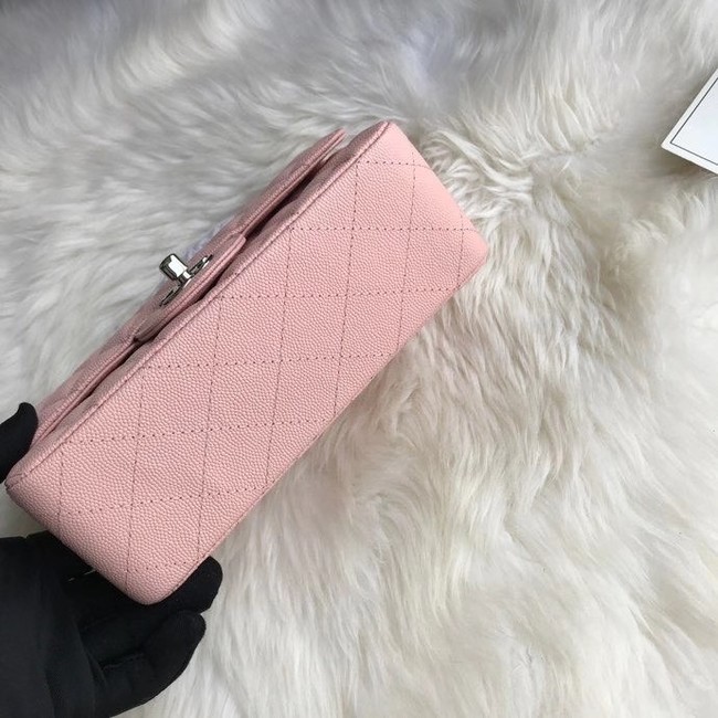 Chanel mini flap bag Grained Calfskin A1116 pink