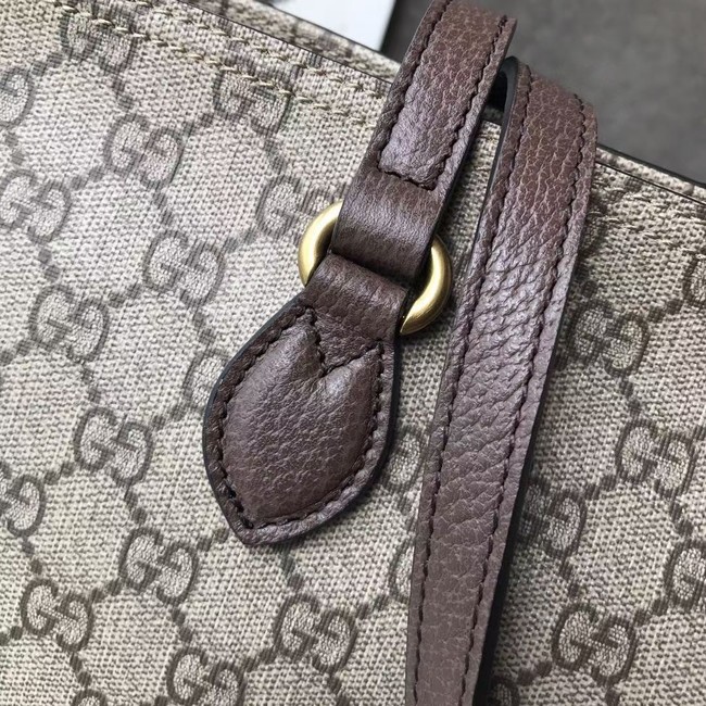 Gucci GG Supreme canvas medium tote bag 547974 brown
