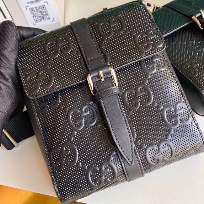 Gucci GG embossed belt bag 631339 black