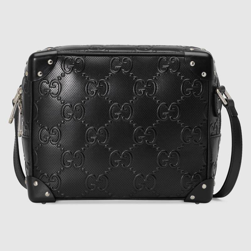 Gucci GG embossed shoulder bag 626363 Black