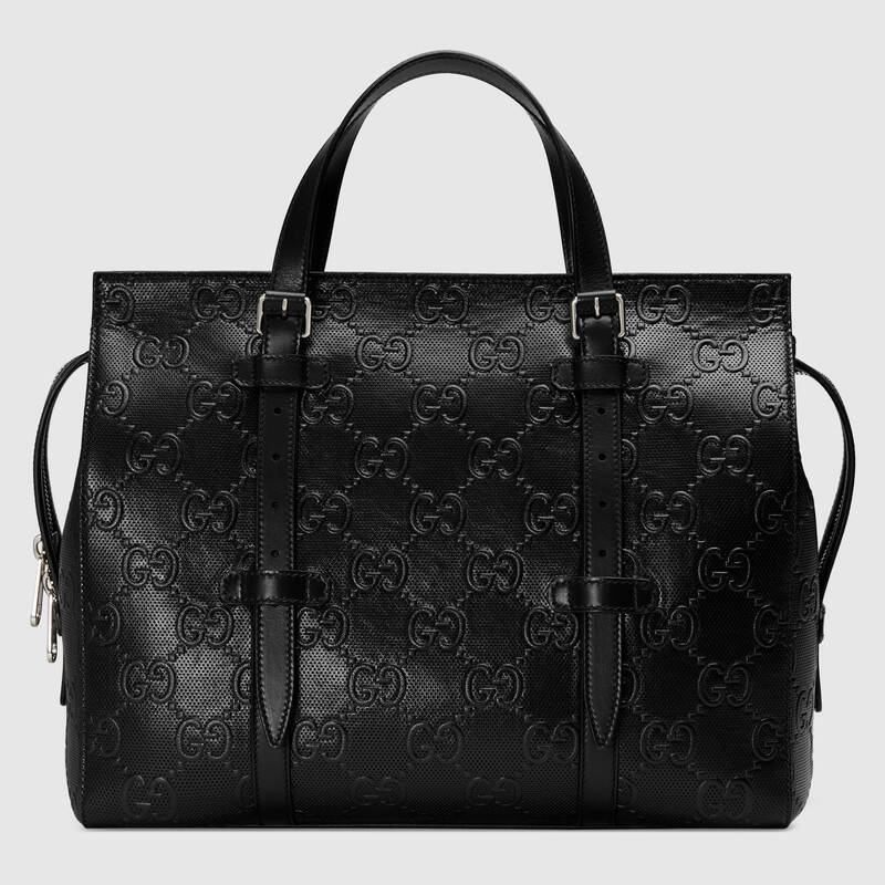 Gucci GG embossed tote bag 625774 Black