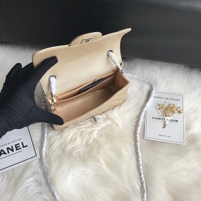Chanel mini flap bag Grained Calfskin A1116 gold