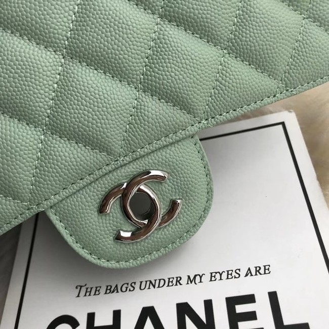 Chanel mini flap bag Grained Calfskin A1116 light green