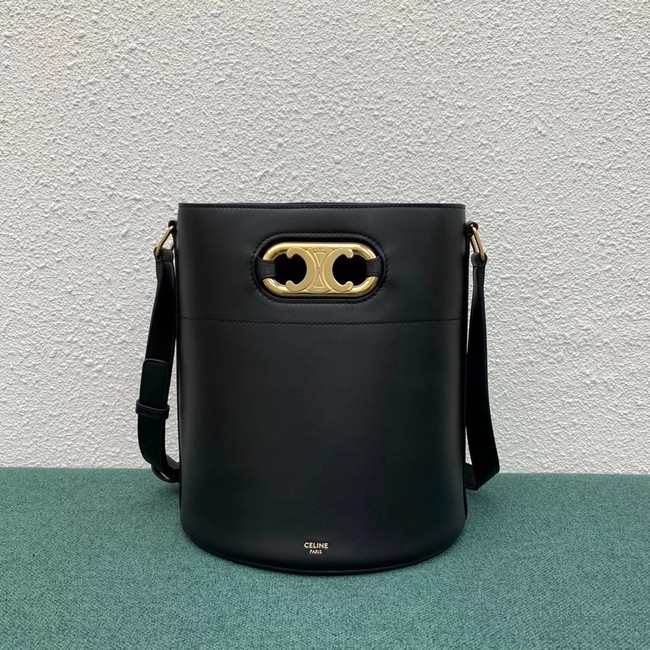 Celine BUCKET BAG IN SHINY CALFSKIN 193043 black