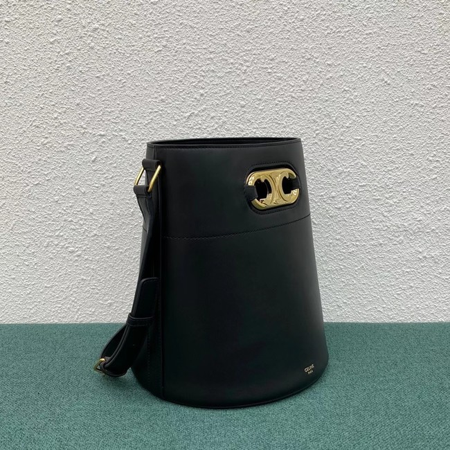 Celine BUCKET BAG IN SHINY CALFSKIN 193043 black