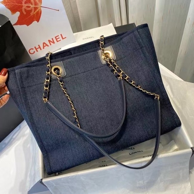 Chanel 19SS Shopping bag A67001 royal blue