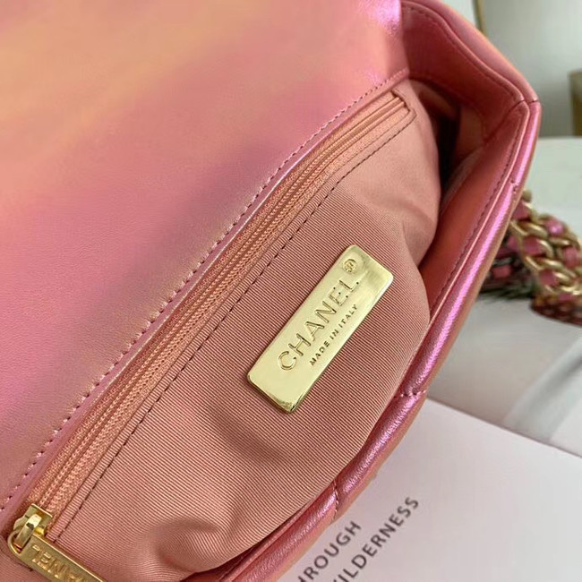 Chanel 19 flap bag AS1160 Pink