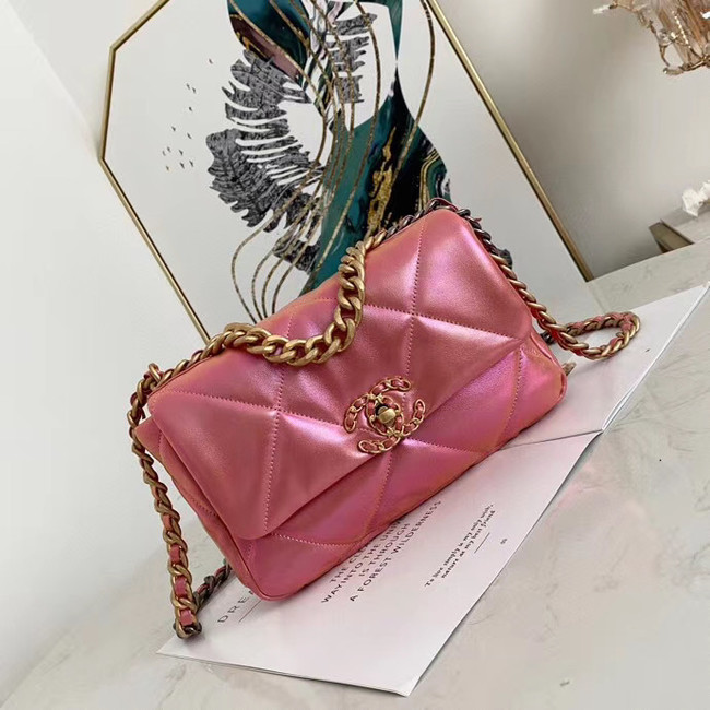 Chanel 19 flap bag AS1160 Pink