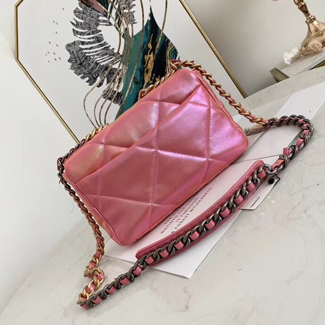 Chanel 19 flap bag AS1160 Pink
