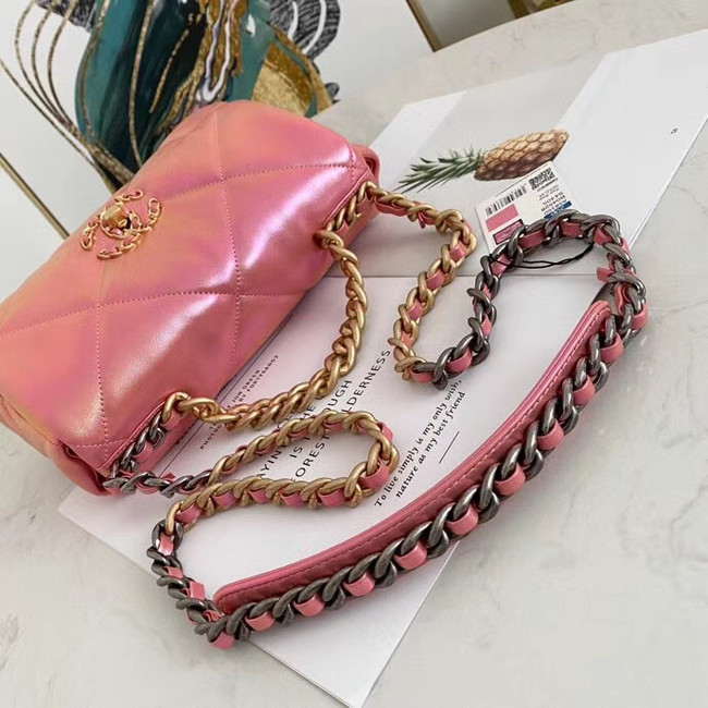 Chanel 19 flap bag AS1160 Pink