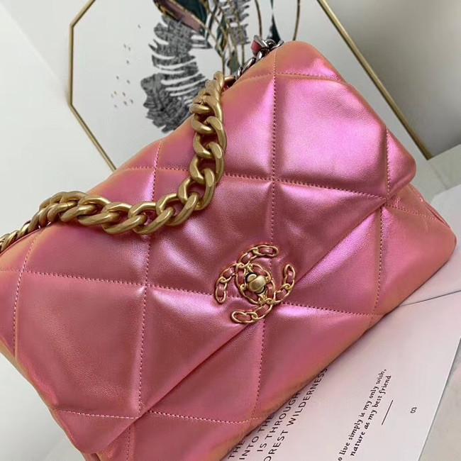 Chanel 19 flap bag AS1161 Pink