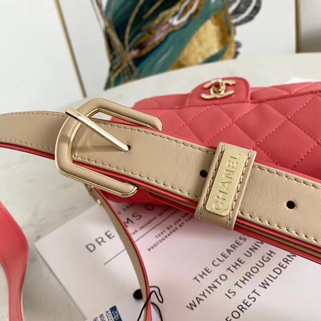 Chanel flap bag AS2273 rose
