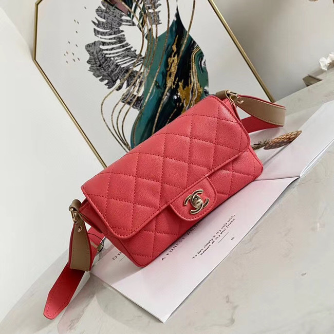 Chanel flap bag AS2273 rose