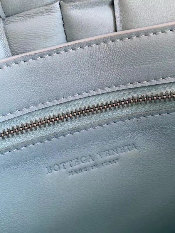 Bottega Veneta PADDED CASSETTE BAG suede 591970 Light Blue