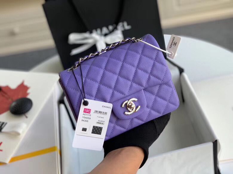 Chanel MINI Flap Bag Original Caviar Leather 1115