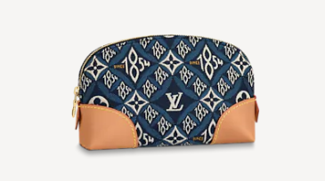 Louis Vuitton SINCE 1854 POCHETTE COSMETIQUE M80307 blue