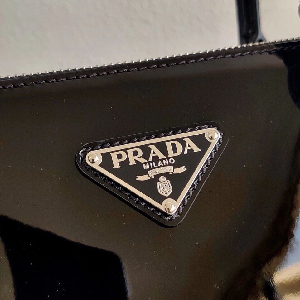 Prada Galleria brushed leather bag 1BA896 black