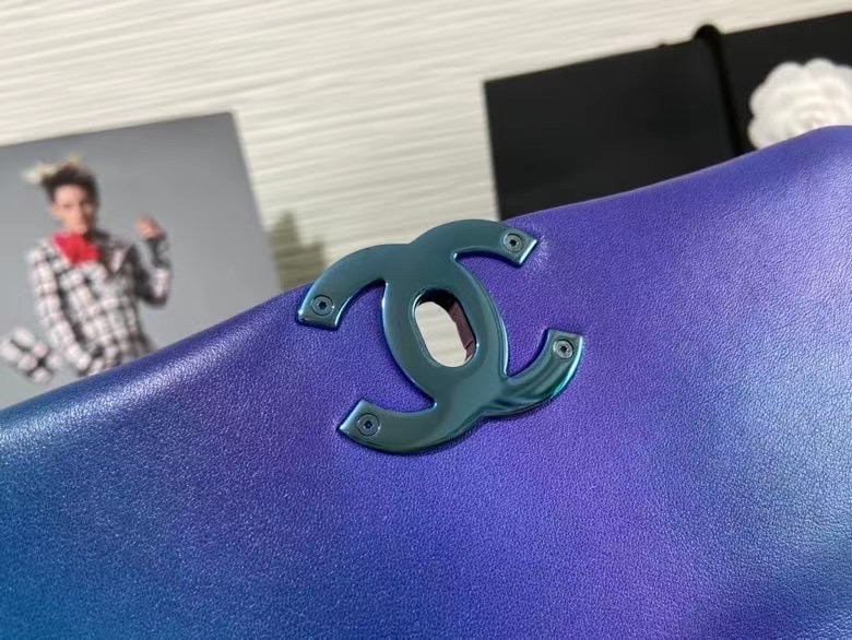 chanel 19 flap bag AS1160 AS1161 Blue & Purple