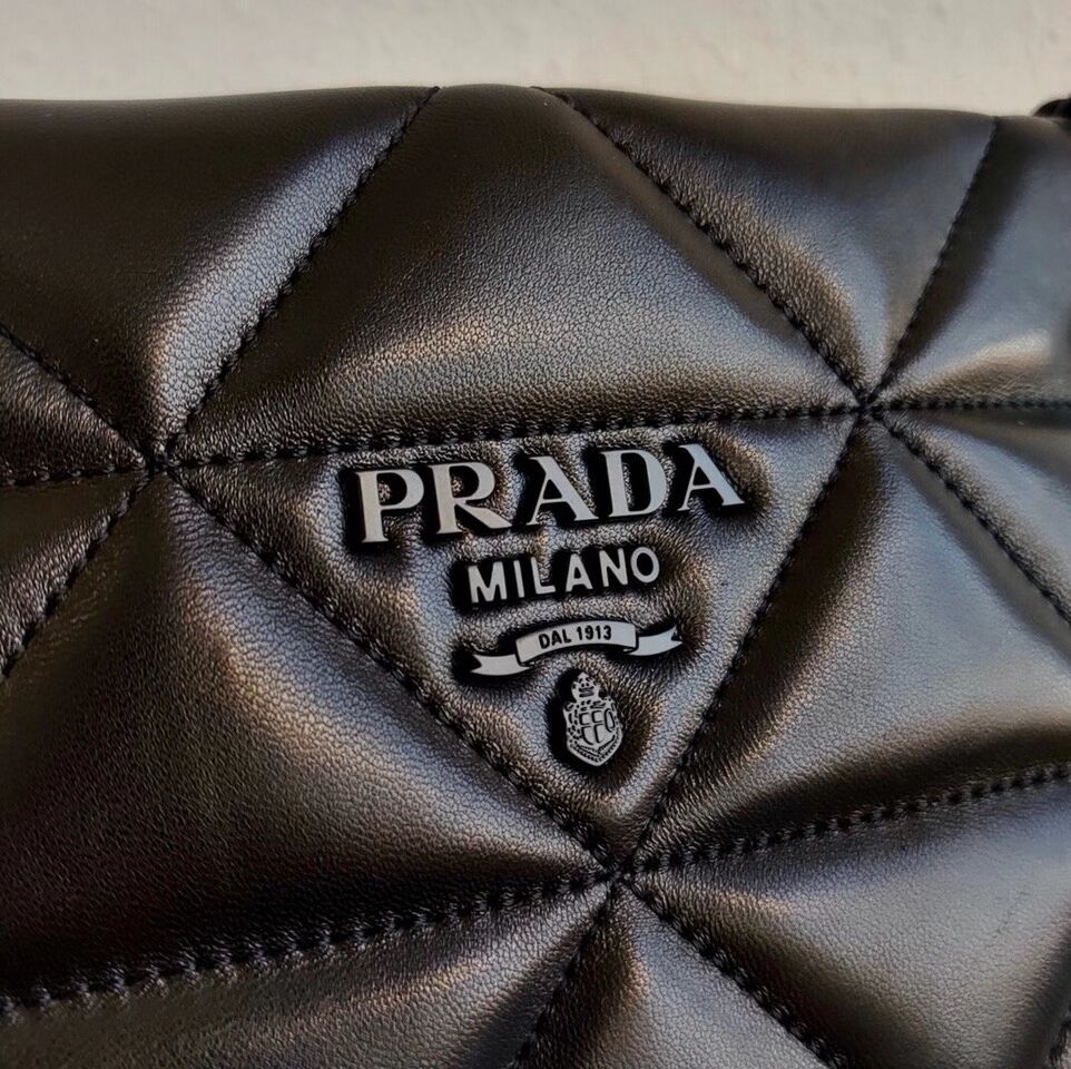 Prada Nappa Leather Prada Spectrum Tote 1BG298 black