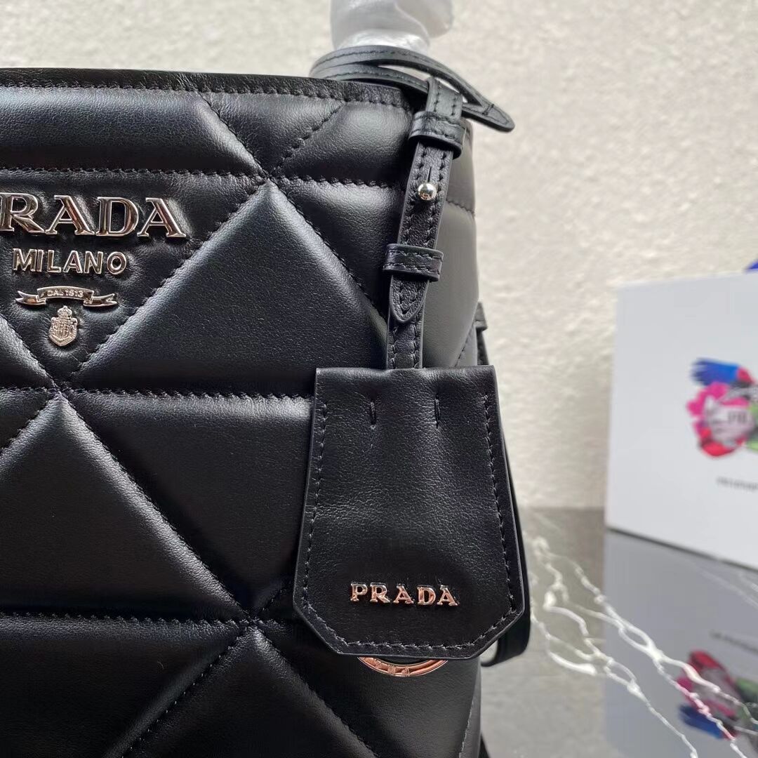 Prada Nappa Leather Prada Spectrum Tote 1BG319 black